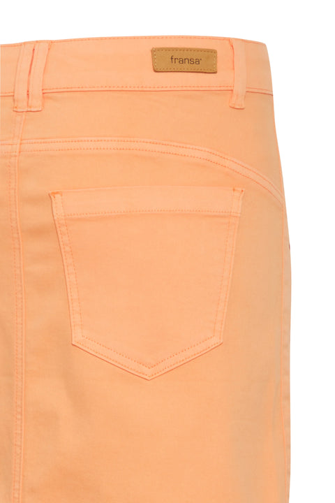 Fransa Lomax Skirt In Apricot Wash