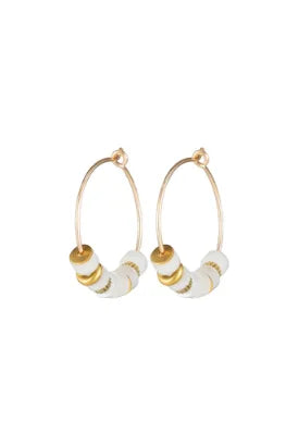 One & Eight 2514 Protective Vibes Hoop Earrings