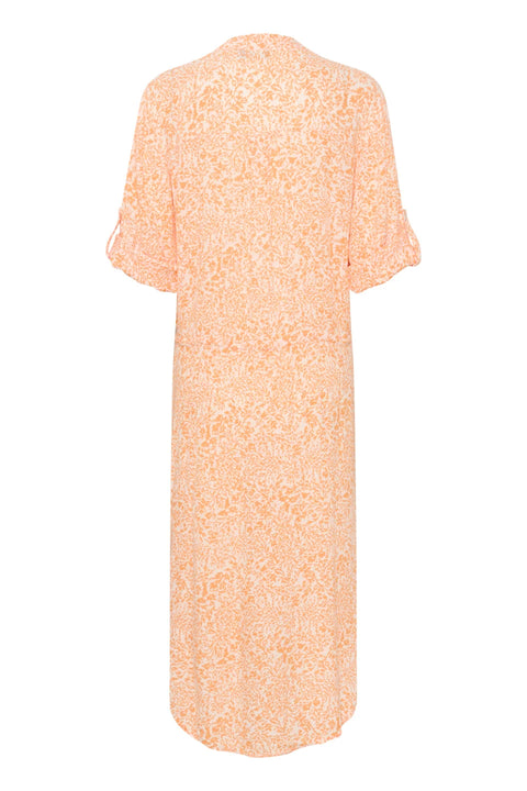 Soaked In Luxury Zaya Dress In Tangerine Ditsy Print