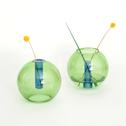 Block Design 13301356 Bubble Vase Medium In Green/Blue