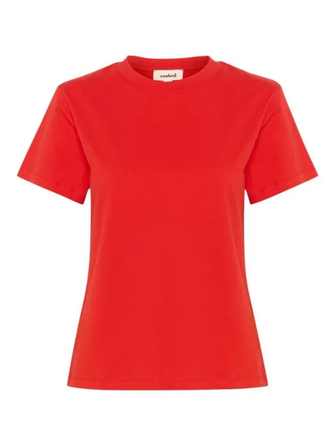 Soaked In Luxury Jina Basic Tee In Goji Berry