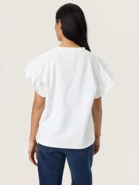Soaked In Luxury Jina Flary Tee In Broken White