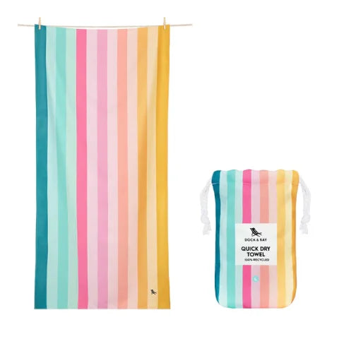 Dock & Bay Quick Dry Towels Extra Large (200x90cm) Coastal Candy