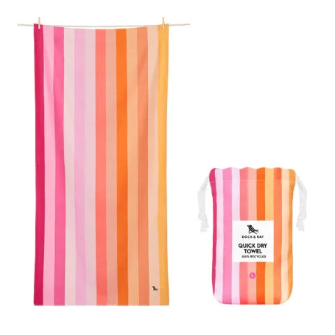 Dock & Bay Quick Dry Towels Extra Large (200x90cm) Miami Sorbet