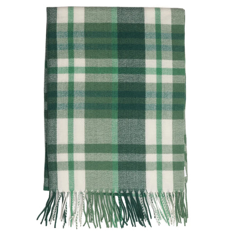 Zelly 1051208 Scarf Check In Tassled Green