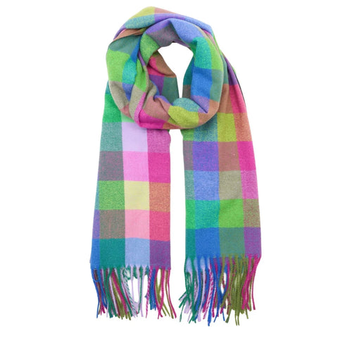 Zelly 1062721 Scarf Winter Weight In  Check Multi