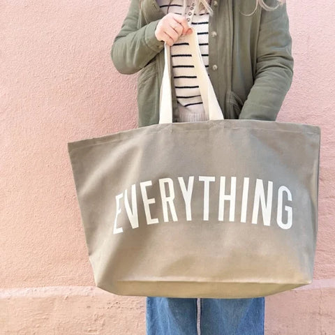 Alphabet Bags Everything - Stone REALLY Big Bag