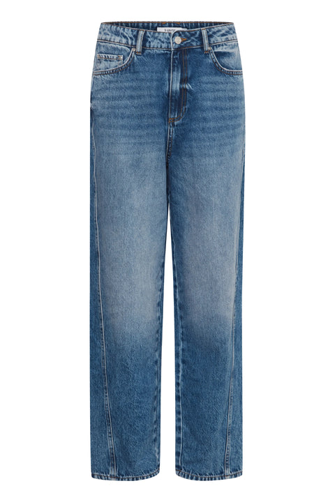 B Young Mom Kimu Jeans In Mid Blue Denim