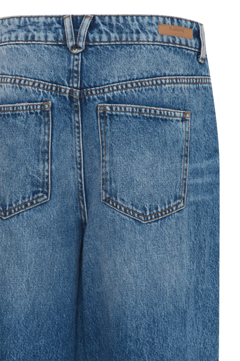 B Young Mom Kimu Jeans In Mid Blue Denim