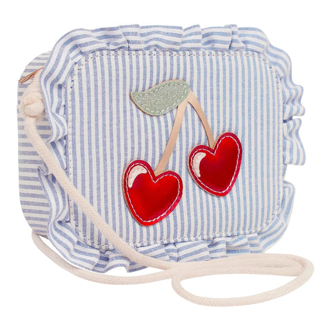 Mimi & Lula 183004-10 Striped Cherry Bag Blue