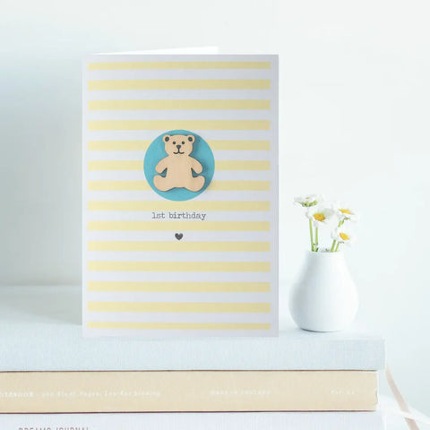 Daisycat Cards MW122 1st Birthday Card