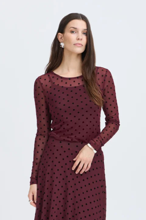 Fransa Deta Tee 1 T-shirt In Port Royale Dots