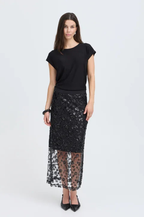 Fransa Amarissa Tee 1 T-shirt In Meteorite