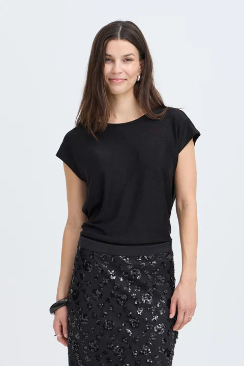 Fransa Amarissa Tee 1 T-shirt In Meteorite