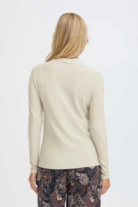 Fransa Amarissa Tee 2 T-shirt In Gilded Beige