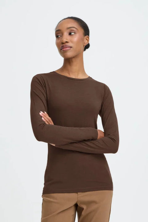 B Young 20807594 Pamila Ls Tshirt In Java