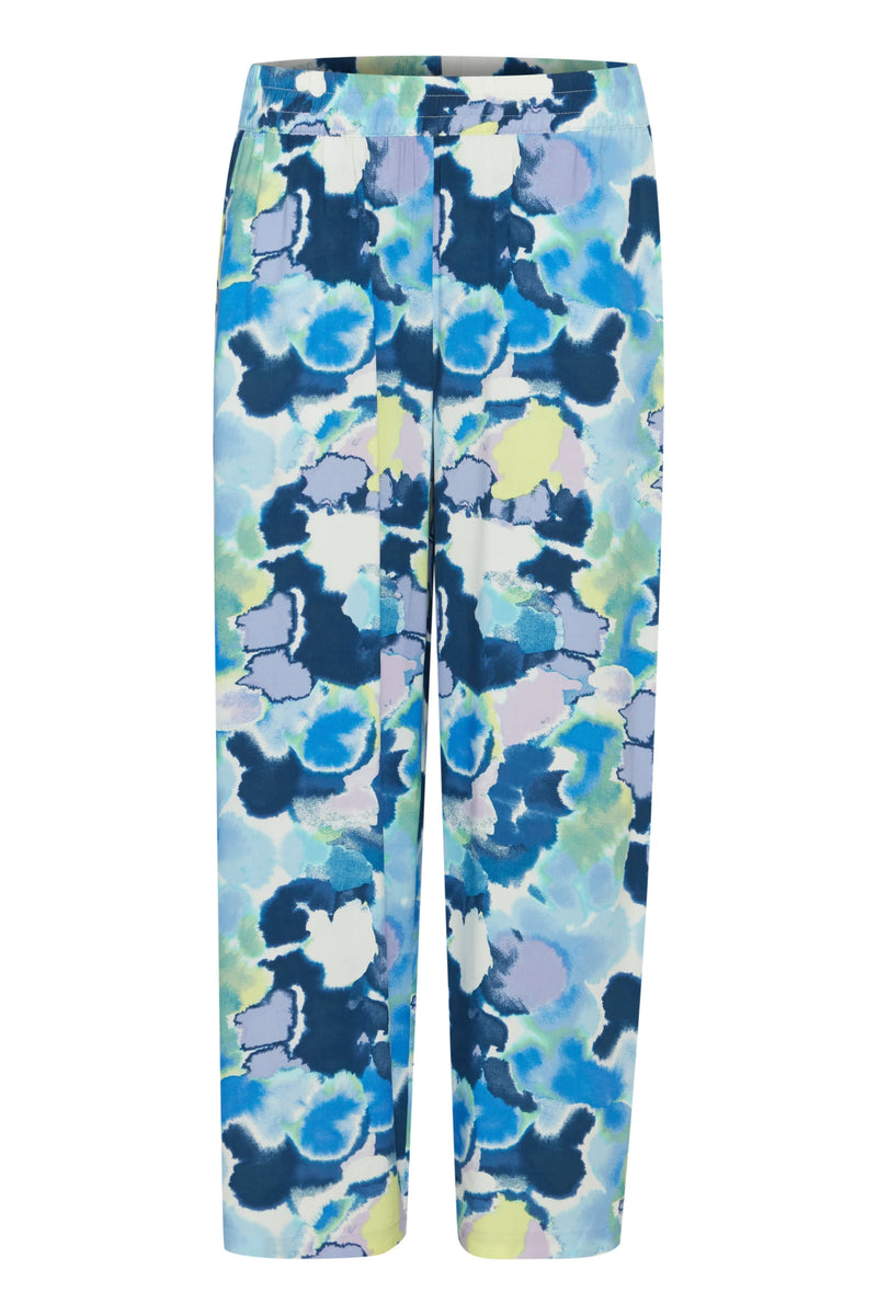 B Young Mjoella Crop Pants 2 In Angel Blue Watercolor Mix– Escape ...