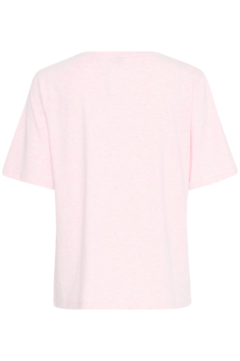 B Young Pamila Half SL Tee In Roseate Spoonbill Melange