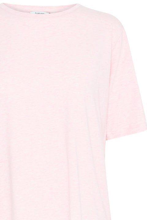 B Young Pamila Half SL Tee In Roseate Spoonbill Melange