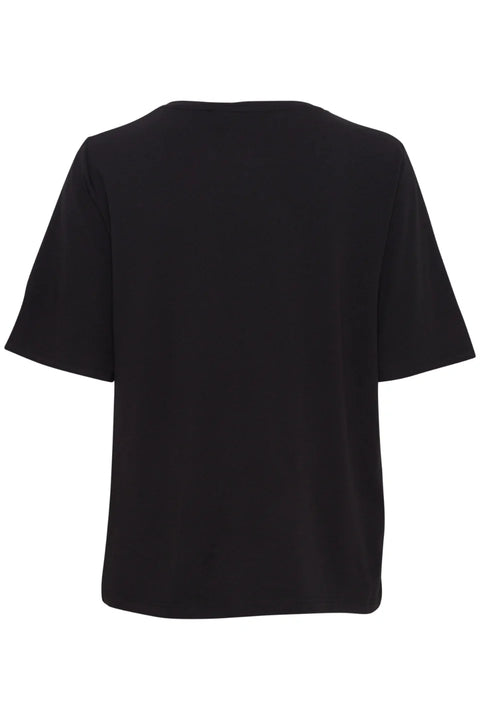 B Young 20813611 Pamila Half SL T-shirt 2 In Black