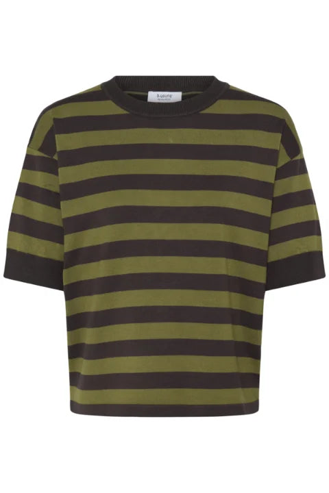 B Young Mmorla Tshirt In Avocado/Java Stripe