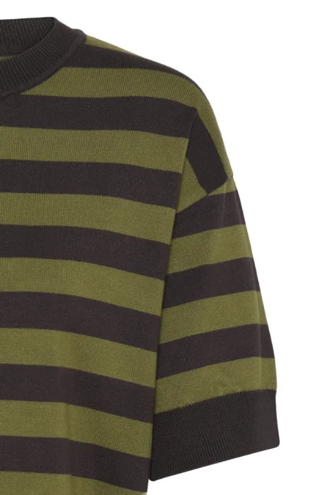 B Young Mmorla Tshirt In Avocado/Java Stripe