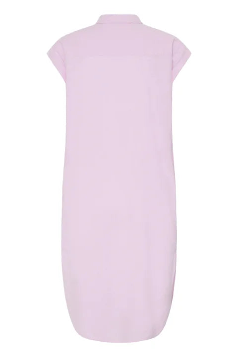 B Young Falakka Ss Shirt Dress In Parfait Pink