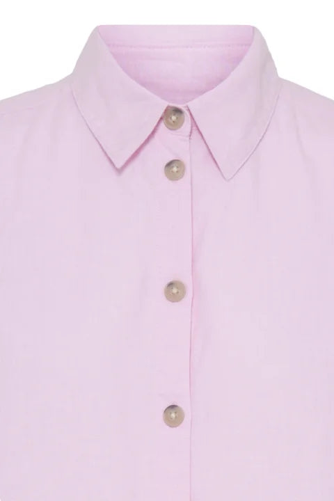 B Young Falakka Ss Shirt Dress In Parfait Pink