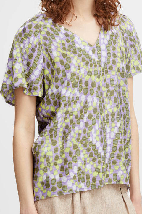 B Young Ibano Blouse In Orchid Bloom Mix