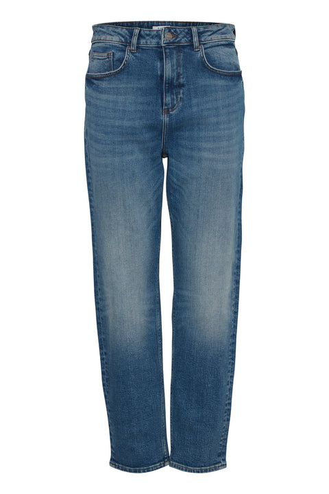 B Young Mom Loetta Jeans In Mid Blue Denim