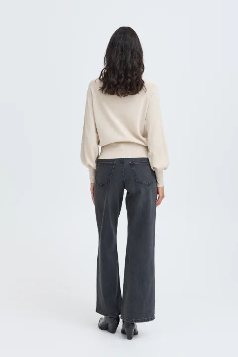 B Young Mobbe Jumper In Oatmeal
