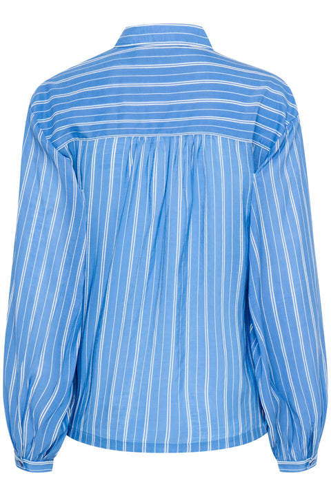 B Young Isalena Shirt In Riverside Birch Stripe Mix