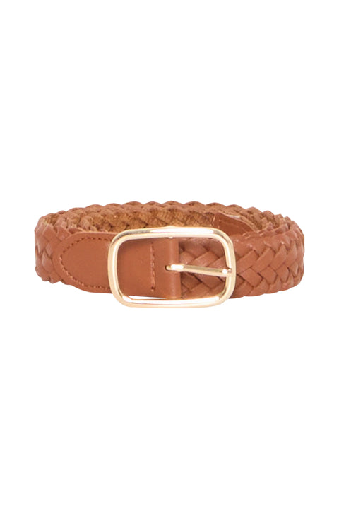 B Young Bawyrna Braided Belt In Cognac