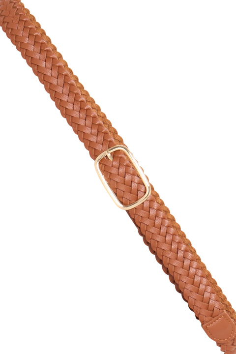 B Young Bawyrna Braided Belt In Cognac