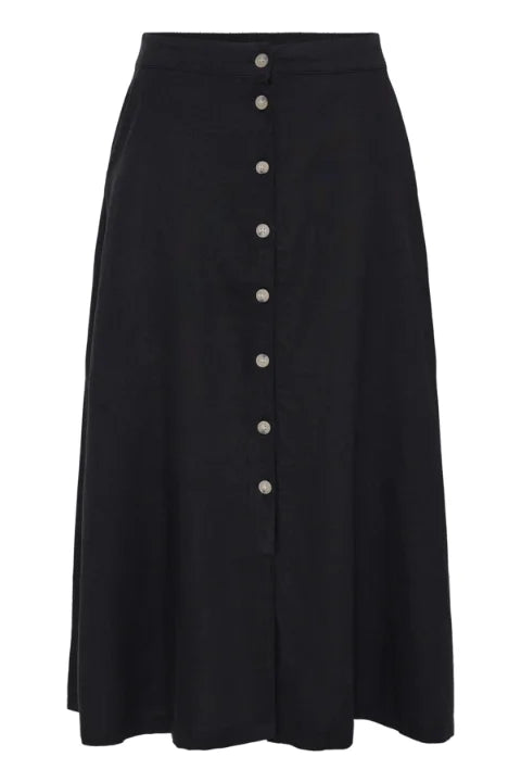 B Young Falakka Button Skirt In Black