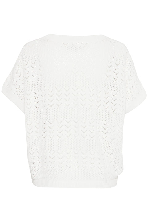 B Young Malie V Pullover In Marshmallow