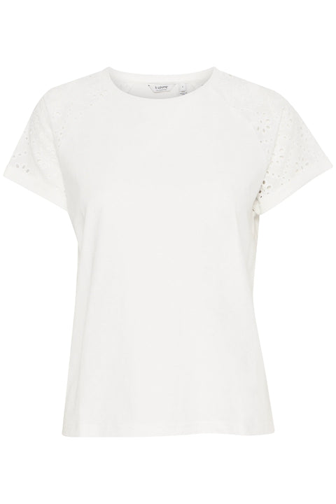 B Young Summer Raglan Tee In Marshmallow