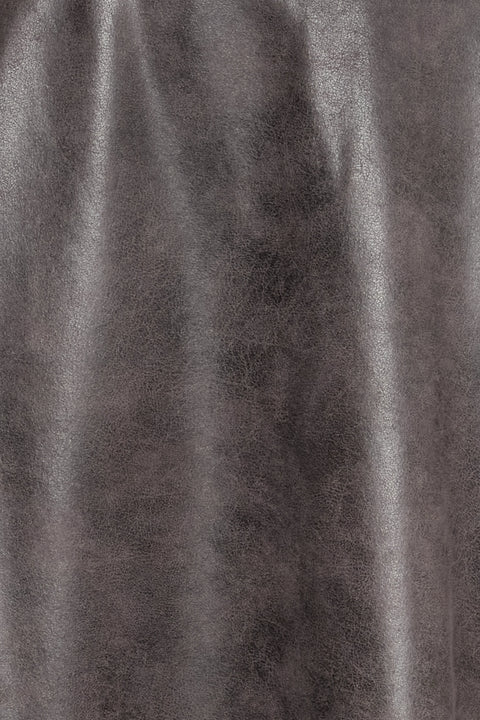 B Young Dimion Skirt  In Brown Vegan Leather Mix