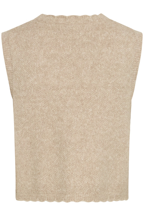 B Young Nadika Vest  In String Melange