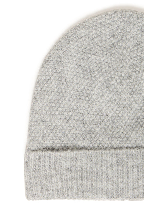 B Young Vilko Beanie  In Mid Grey Melange