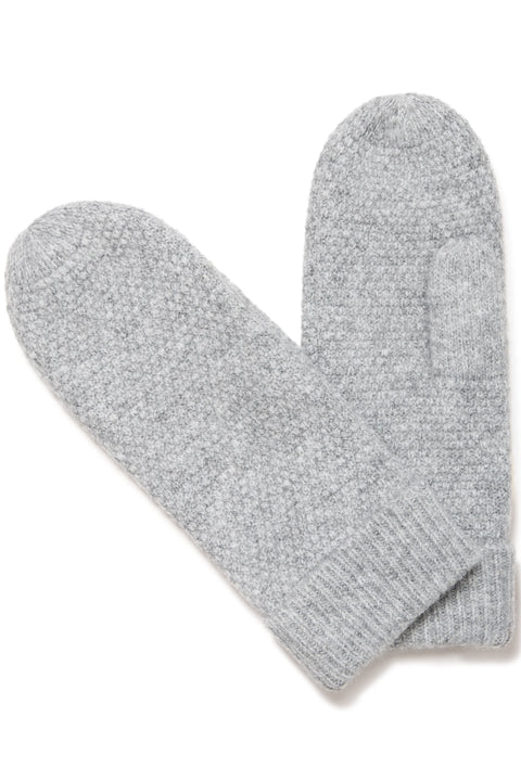 B Young Vilko Mittens  In Mid Grey Melange