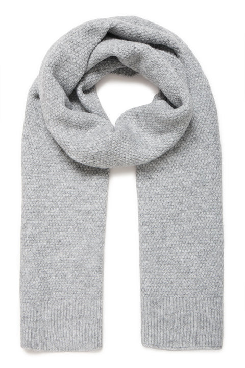 B Young Vilko Scarf  In Mid Grey Melange
