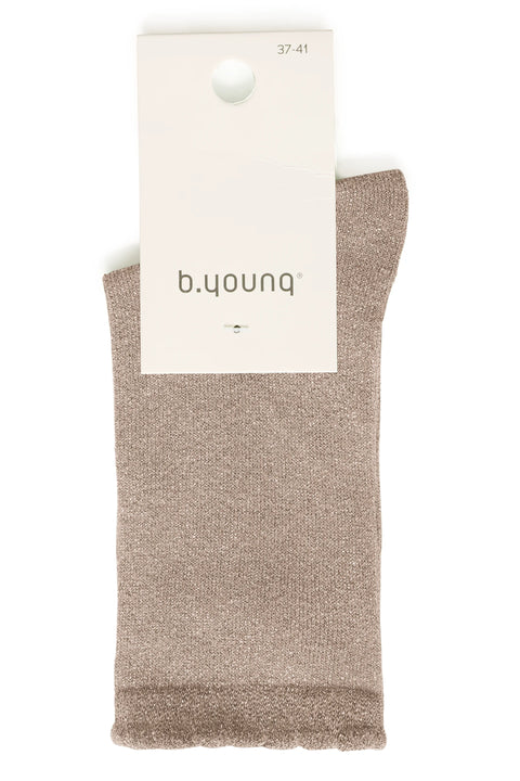 B Young Vilaine Socks  In Walnut Mix