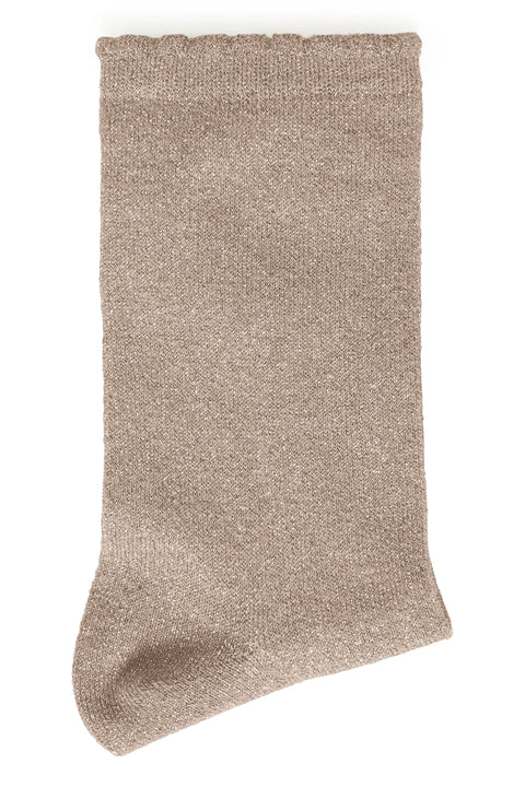 B Young Vilaine Socks  In Walnut Mix