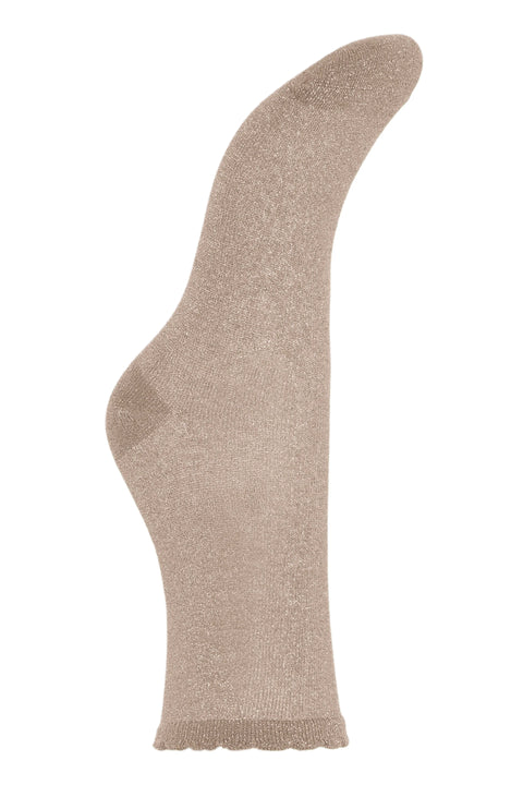 B Young Vilaine Socks  In Walnut Mix