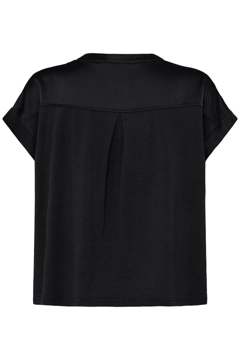 B Young Selita V Placket Neck In Meteorite