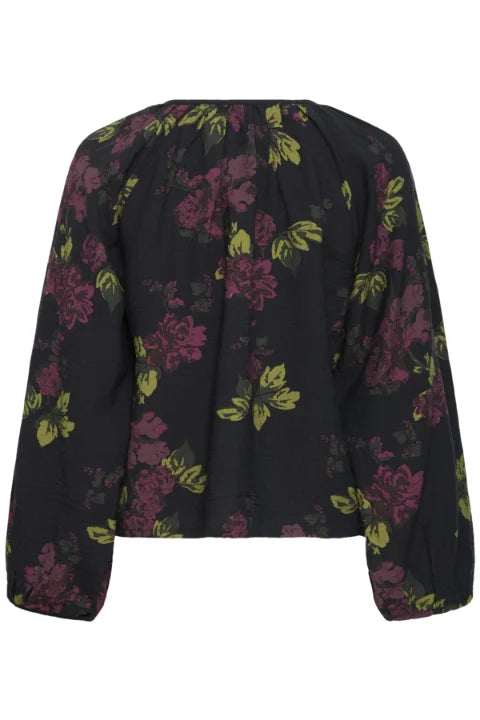 B Young Jania Blouse In Fudge Winter Rose