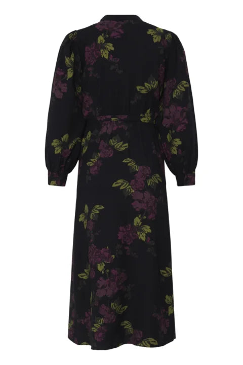 B Young Jania Dress In Fudge Winter Rose