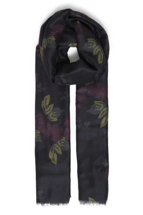B Young Wallam Scarf Winterrose In Fudge Winter Rose