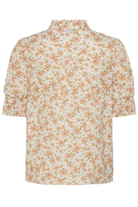 B Young Iasmim Shirt In Yellow/Orange Sunflowers